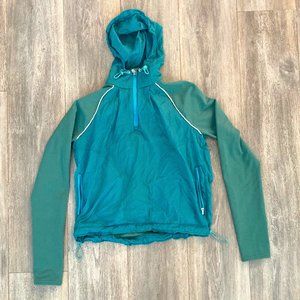 Outdoor Voices FrostKnit hoodie -- teal